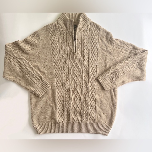 Haggar Clothing Men’s Quarter Zip Sweater Size XL - Picture 2 of 9